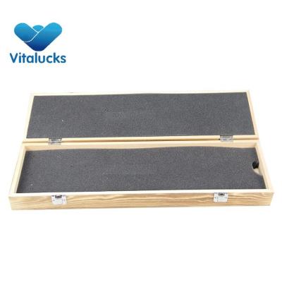 Rectangular wooden fishing tackle storage box