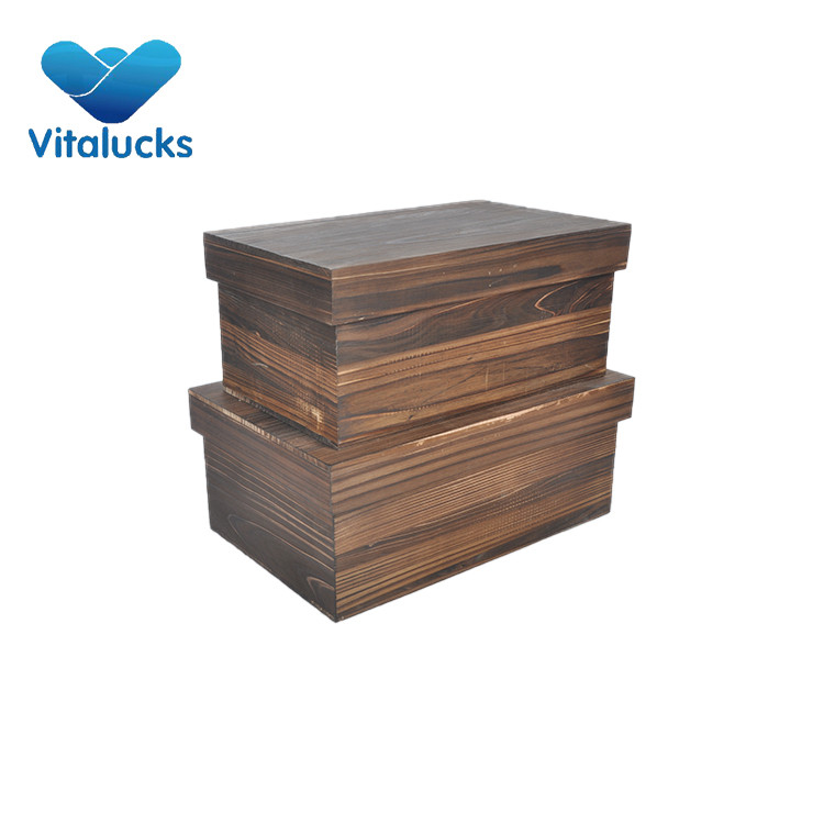 set 2 wooden box