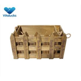 Wooden wine gift crate set 2