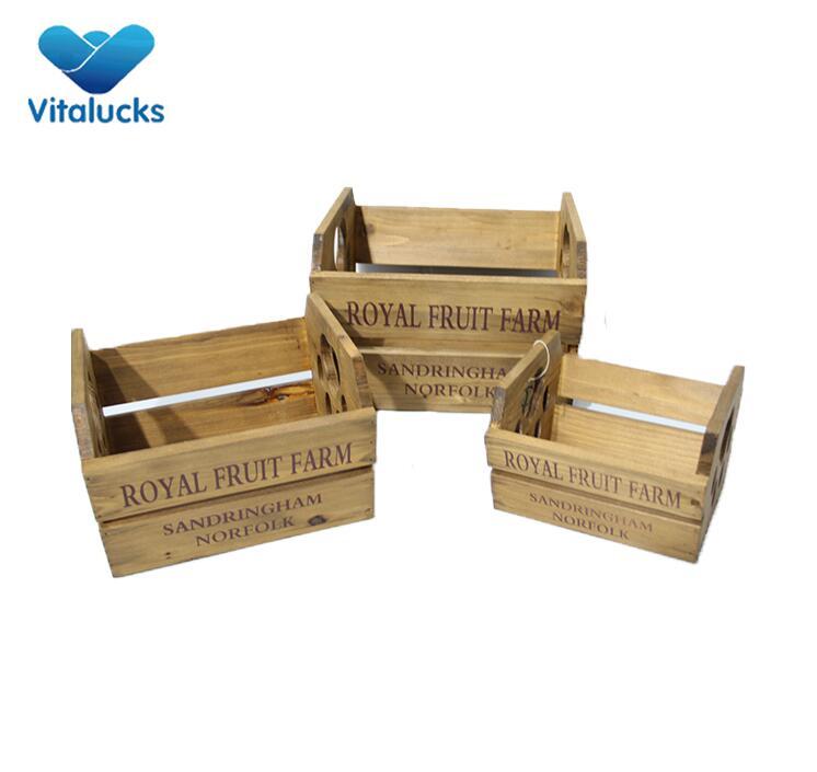 wooden flower crates