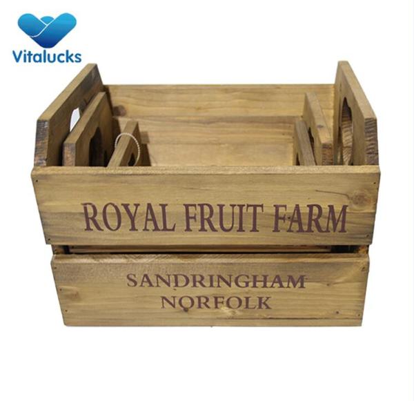 Rustic wood crates decorative
