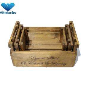 Wooden crates wholesale for birthday gift
