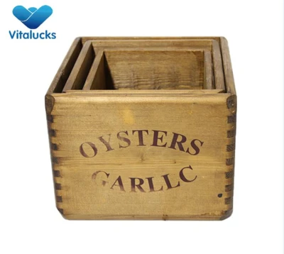 Factory custom size toy wooden storage crate