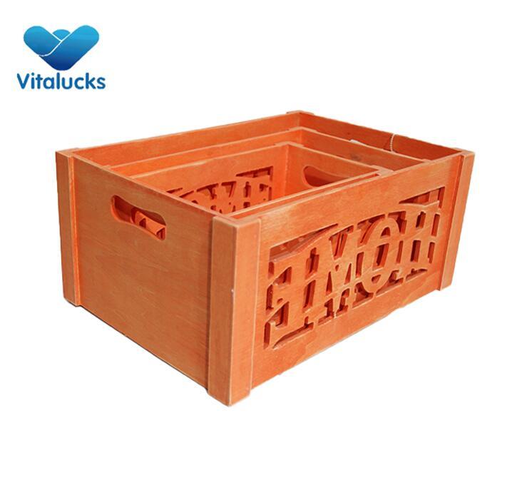 wooden crate storage box wine