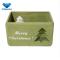 Pine wood wooden storage crate with color painting