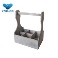 Rustic wooden wine bottle holders for 6 bottles