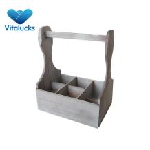 Rustic wooden wine bottle holders for 6 bottles