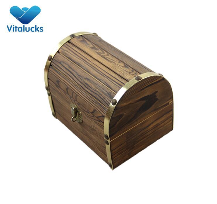 custom square wood storage box