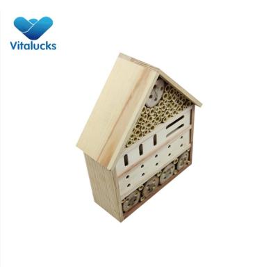 Wooden insect bug hotel  garden shelter box