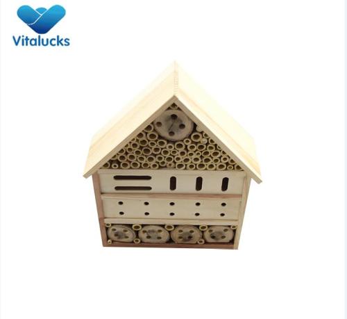 Wooden insect bug hotel  garden shelter box