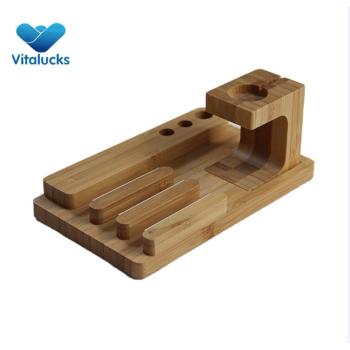 Modern high quality bamboo pen holder organizer