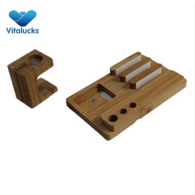 Modern high quality bamboo pen holder organizer