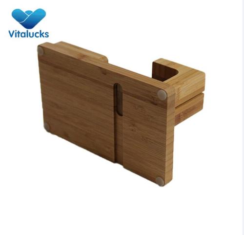 Modern high quality bamboo pen holder organizer