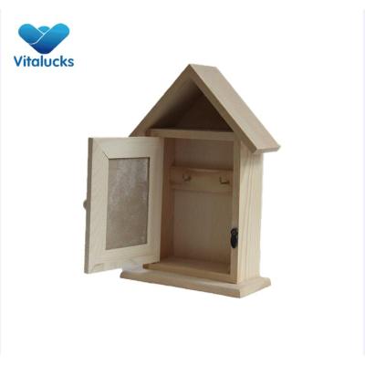 Wooden decorative key box holder