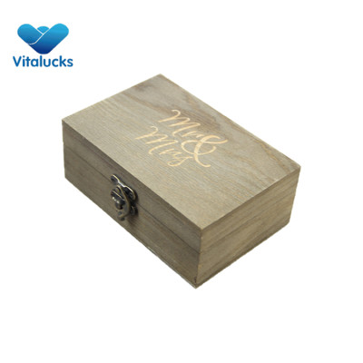 Jewelry ring storage wooden box