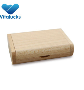 Novelty wooden flash drive data storage memory stick USB stick pendrive with wooden box