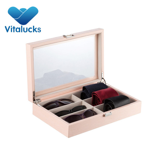 Wooden tie storage gift box