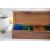 Natural customized wooden tea box with hinge lid 5 compartments/cells