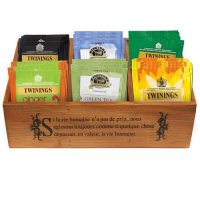 Customized wooden tea box with silk screen printing logo