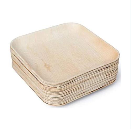Compostable eco friendly areca palm leaf disposable square plates 25pcs 8inch 10inch
