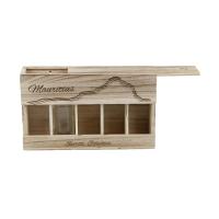 Wholesale wine wooden storage box 5pcs bottle packing