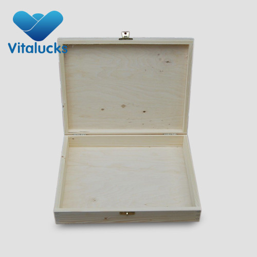 Wooden cosmetic storage makeup box packaging