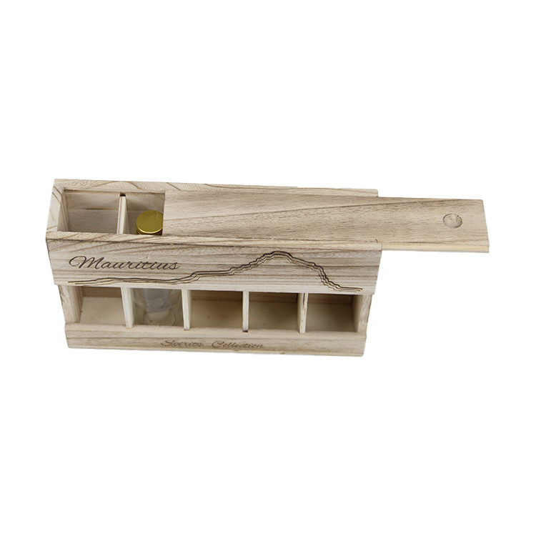 natural wooden storage box for wine