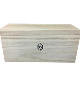 Wood storage box for packing drinking cup/glass