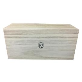 Wood storage box for packing drinking cup/glass