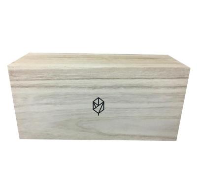 Wood storage box for packing drinking cup/glass