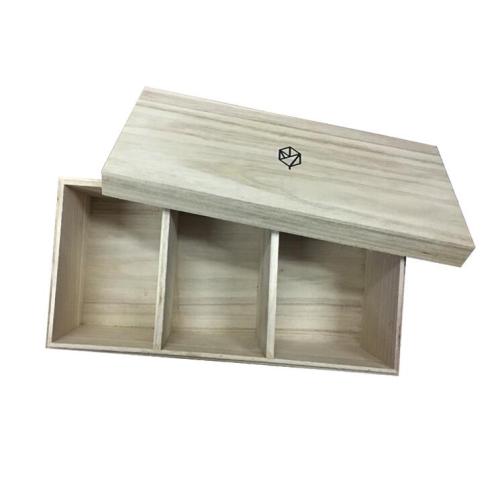 Wood storage box for packing drinking cup/glass