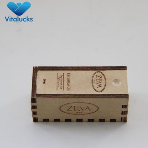 Plywood wooden box with OEM logo slid lid