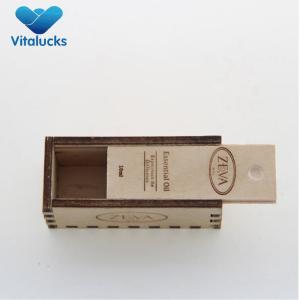 Plywood wooden box with OEM logo slid lid