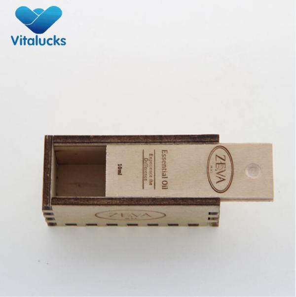 Plywood wooden box with OEM logo slid lid