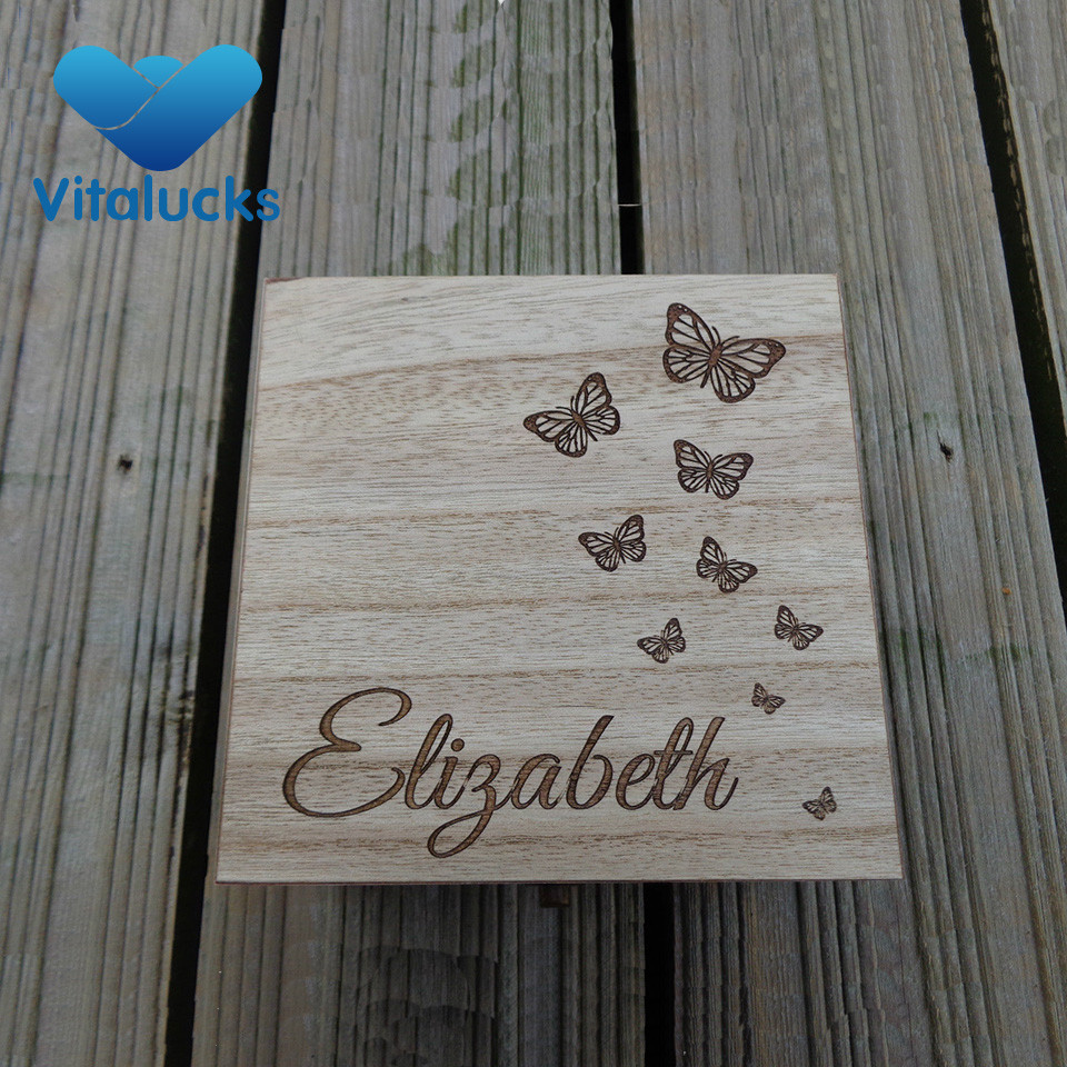 custom logo wooden box