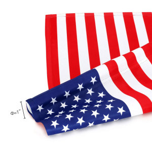 Patriotic Welcome 110g Knitted Polyester Double Sided Garden Flag Without Flagpole