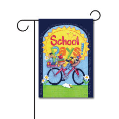 School Days 110g Knitted Polyester Double Sided Garden Flag Without Flagpole