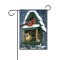 Cardinals in Snow 110g Knitted Polyester Double Sided Garden Flag Without Flagpole