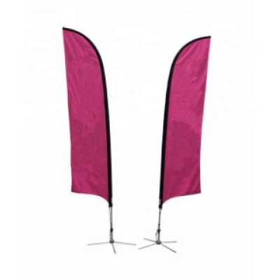 Cheap Custom Double Printing Advertising Feather Flags Rectangular Flag