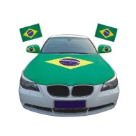 Hot Sale Custom Logo Car Flag For Advertising With Plastic Pole