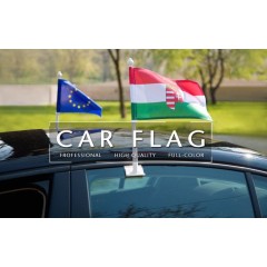Advertising promotions hot style wholesale car flag with pole