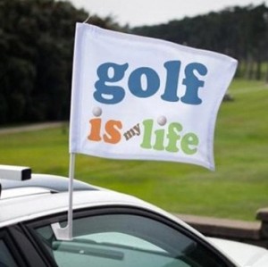 Outdoor Double Sided Car Flag With Pole Flag Advertising 12x18 inch Flag