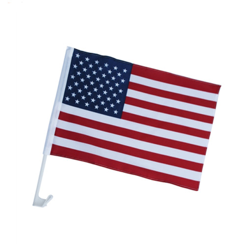 Best sale competitive price customized printed USA American car flags