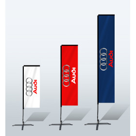 Hot Sale Custom Double Printing Advertising Feather Flying Rectangular Flags