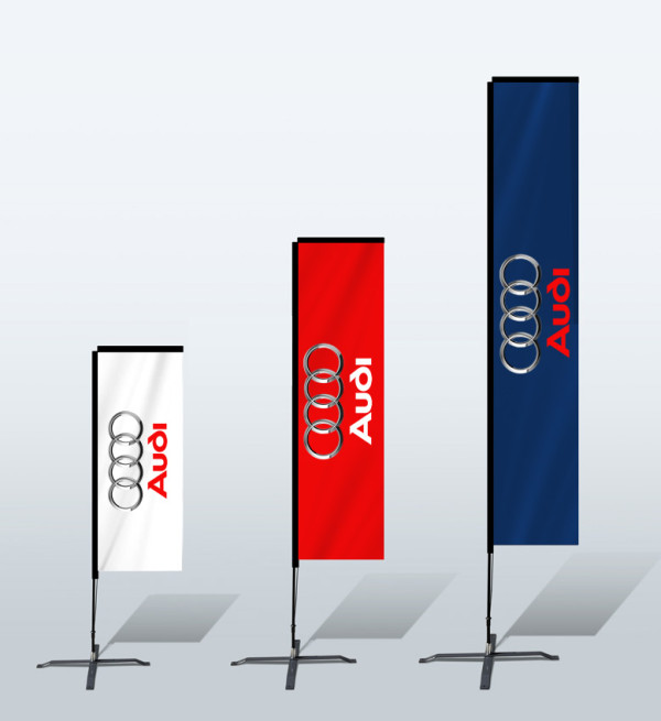 Hot Sale Custom Double Printing Advertising Feather Flying Rectangular Flags