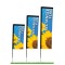 Hot Sale Custom Double Printing Advertising Feather Flying Rectangular Flags