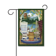 The Back Porch 110g Knitted Polyester Double Sided Garden Flag Without Flagpole