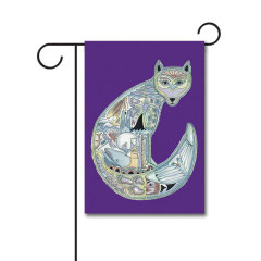 Animal Spirits Wolf 110g Knitted Polyester Double Sided Garden Flag Without Flagpole
