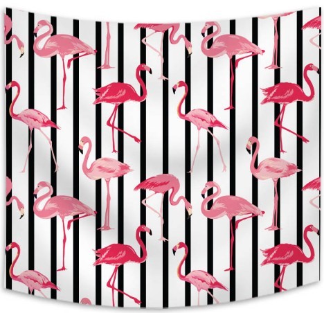 Wholesale Digital Flamingo Custom Print Home Decor Wall Hanging Tapestry for drop shipping