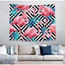 Hot selling wholesale custom flamingo style wall tapestry for drop shipping